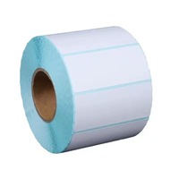 Étiquettes adhésives écologiques résistantes à l'huile, anti-rayures, imperméables, formes personnalisables, rouleaux d'étiquettes imprimables pour utilisation en supermarché