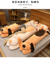 Boneka Anjing Tidur Isi Kapas Bulu Angsa, Bantal Teman Tidur Lembut untuk Anak, Hadiah Aktivitas Boneka Isi Kapas Grosir