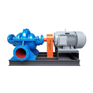 Bomba centrífuga de una etapa y doble succión, conexión por brida, salida de descarga, utilizada para el descarga de aguas residuales y lodos. - Product Image 1