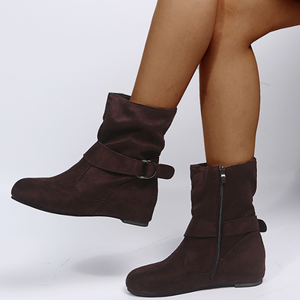 Stivali da donna Rough Hard 2025 nuovo stile alla moda stivali corti Anti-lupo taglia 43 da donna - Product Image 3
