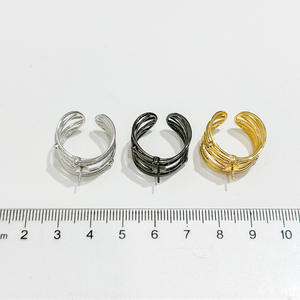 Base de Anillo de Plata S925 para Perlas DIY, Soporte Vacío con Decoración de Hoja Redonda de 8-12 mm, Versión 10417 - Product Image 4