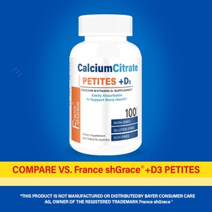 Tabletas de Citrato de Calcio Petites D3, Apoyo para la Salud y Densidad Ósea, 200 Tabletas, Suplemento de Citrato de Calcio Petites D3 - Product Image 2