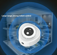 Répulsif à ultrasons pour souris d'intérieur haute puissance, intelligent, multi-fréquences, dispositif de dissuasion des rongeurs à 360 degrés pour le contrôle des rats
