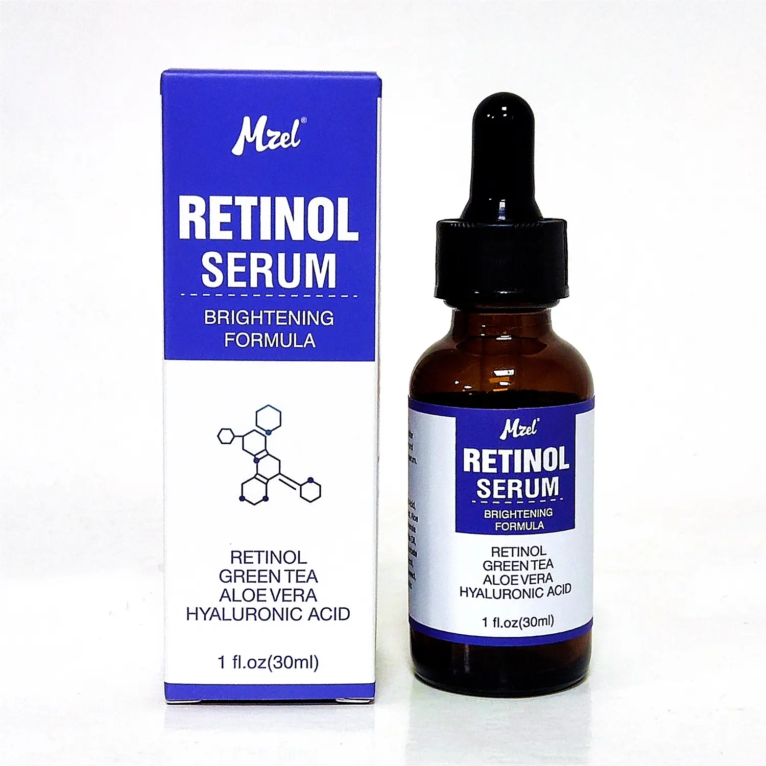 Retinol Intens Serum Anti-Aging Voor Gezicht Met Hydraterend Gezicht Hyaluronzuur Voor Rimpel Gladstrijken, Fijne Lijntjes En Donkere Vlekken