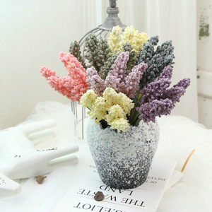 Meilleures ventes 2026 : Bouquet de fleurs en mousse couleur macaron motif épi de blé, style pastoral, accessoires végétaux pour arrangements floraux - Product Image 2