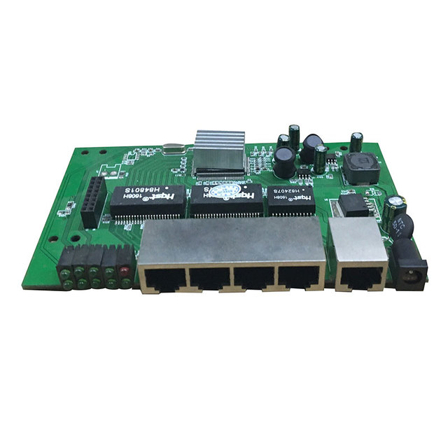 Realtek 5Port Gigabit POE Switch Module PCBA Transmission Rate 10/100/1000Mbps Main Chip RTL8367 IEEE802.3af/at Standard