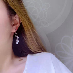 Accesorios de Plata S925 para Perlas DIY, Soporte Hueco para Perlas, Hebilla para Oreja con Perlas de 5-8mm, 21754 para Pendientes de Perlas - Product Image 1