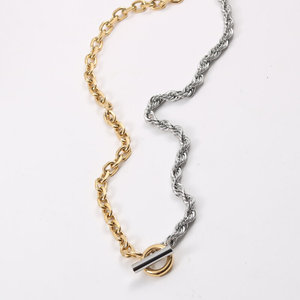 Collar de Acero Inoxidable con Diseño de <span class=keywords><strong>Trébol</strong></span> de Cinco Hojas Marrón, Elegante, de Grado Marino, Confiable y Oculto, con Gran Capacidad de Producción - Product Image 2