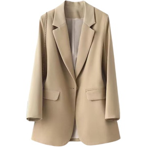 Áo <span class=keywords><strong>Blazer</strong></span> nữ dáng dài, size lớn, tay dài, cổ trụ, có túi, kiểu dáng công sở, mù<span class=keywords><strong>a</strong></span> xuân thu, phong cách thường ngày. - Product Image 2