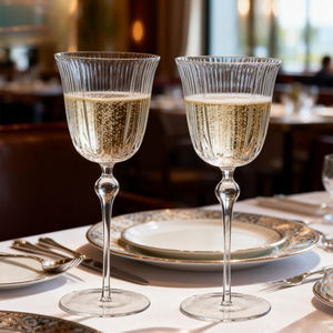 Calici da Vino Bianco di Lusso Samyo, Personalizzati, di Massima Qualità, in Cristallo Trasparente, <span class=keywords><strong>a</strong></span> <span class=keywords><strong>Tulipano</strong></span> con Stelo Lungo - Product Image 3