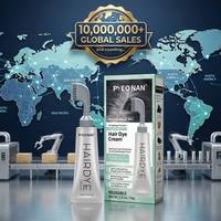 Crème colorante capillaire hypoallergénique sans PPD ni diamine, formule à base de plantes, qualité supérieure, non-collante, permanente, professionnelle, OEM, gris