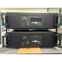 KA208A Çift 8 İnç Aktif Line Array Hoparlör 500W Neodimyum Güçlü PA Hoparlör Kilise Tiyatro Salonu Kurulumu için