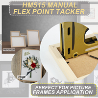 10000 PIÈCES KAMSIN Pointes en acier flexibles pour cadres photo, pour applicateurs manuels HM515 & P515 - Agrafeuse de fixation pour panneaux