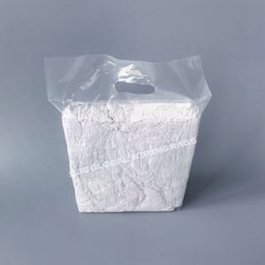 Chiffons de nettoyage en coton blanc 100% de qualité supérieure, 10 kg, absorbants pour l'huile et l'eau, sans métal, pour le nettoyage industriel et maritime - Product Image 1