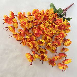 Fleurs Artificielles Fournitures de Décoration de Mariage, 9 Branches de Fleurs de Pêcher Artificielles en Soie pour Mariages en Hôtel - Product Image 3