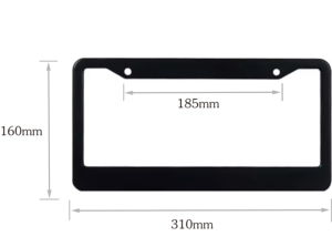 Cubierta Personalizada para Marco de Matrícula de Coche con Logotipo, Aleación de Zinc y Material LED, Marcos de Matrícula Personalizados - Product Image 3