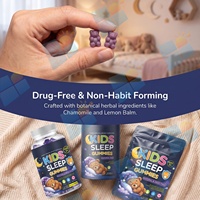 Gummies pour le sommeil des enfants sans mélatonine, avec magnésium et mélisse, pour soutenir la routine du coucher – Marque privée, usine OEM