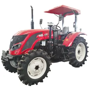 Harga Traktor Pertanian QLN-904 Terbaik Tiongkok Mesin Pertanian YTO 90HP Aksesori Traktor Beroda dan Mengimplementasikan Pemasok