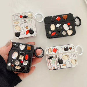 เคสลายหนังจระเข้แบบ DIY สำหรับ <span class=keywords><strong>Apple</strong></span> Airpods 3 Pro 2  ฝาครอบหูฟังไร้สาย กล่องชาร์จสำหรับ Airpods 4 - Product Image 1