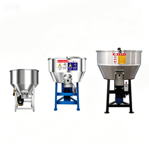 Mélangeur d'aliments en acier inoxydable avec moteur de 3 kW, machine à mélanger les poudres de céréales sèches et humides pour l'élevage de porcs, de bovins et de volailles - Product Image 1