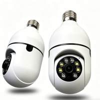Caméra de sécurité extérieure intelligente solaire LED AI 200MP, panoramique 360°, vision nocturne 20m, prise 220V, stockage cloud