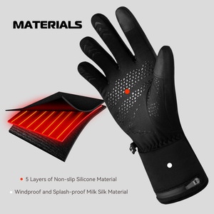 <span class=keywords><strong>Gants</strong></span> chauffants imperméables compatibles avec les écrans tactiles, batterie rechargeable Li-ion 7.4V Wasoto, pour hommes et femmes, <span class=keywords><strong>ski</strong></span>, randonnée en hiver - Product Image 2
