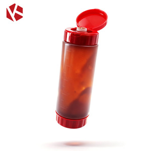 Dispenser per Salse con Tappo Ribaltabile, Senza BPA, in Plastica per Alimenti, Lavabile in Lavastoviglie, Ecologico, per <span class=keywords><strong>Cucina</strong></span> - Product Image 4
