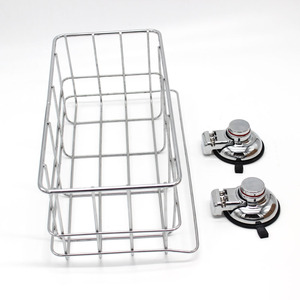 Single Tier <strong>Bathroom</strong> <strong>Accessories</strong> 304 Stainless Steel <strong>Suction</strong> Shower Basket Rectangular Basket Storage Basket - Product Image 4