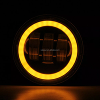 Systèmes d'éclairage automobile 12v 24v 4 pouces Led antibrouillard avec yeux d'anges phare pour Jeep Wrangler Jl Led lumière pour voitures camion