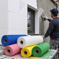 Jaring Anyaman Serat Kaca Tahan Alkali Fiberglass Penjualan Langsung Jaring Dinding Pelapis Dinding Mesh Drywall Ringan Mesh Render