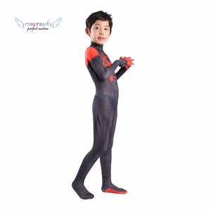 Spider-Man Ke Spider-Ayat Halloween Bermain Peran Kostum Anak Celana Ketat Tahap Anak-anak Bermain Peran