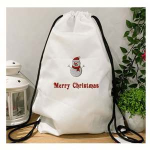 Nuevas Bolsas de Regalo Navideñas 2024 al por Mayor con Cordón, Bolsas de Regalo de Santa Claus para Fiestas, Bolsas de Dulces Navideños, Mochilas de Regalo - Product Image 2
