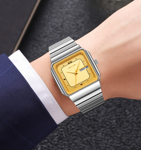 Nouvelle montre carrée élégante et décontractée pour homme, personnalisable. Fabrication professionnelle OEM ODM. - Product Image 2