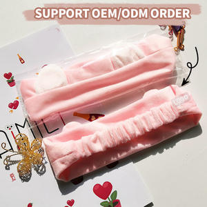 Chine usine mignon Kitty coiffure maquillage bandeau pour masque application dame lavage visage bandeau femme bandeau chat oreille bandes de cheveux - Product Image 2