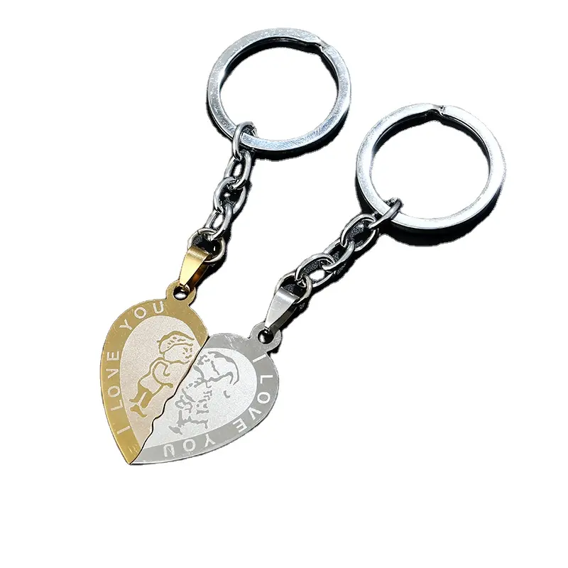 2023 metal keychain custom logo high quality keychain key chain for lovers or Christmas Ornaments Keychain