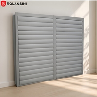 Volets de protection contre les intempéries Rolansini, horizontaux, en alliage d'aluminium, robustes, pour fenêtres, résidentiels/commerciaux