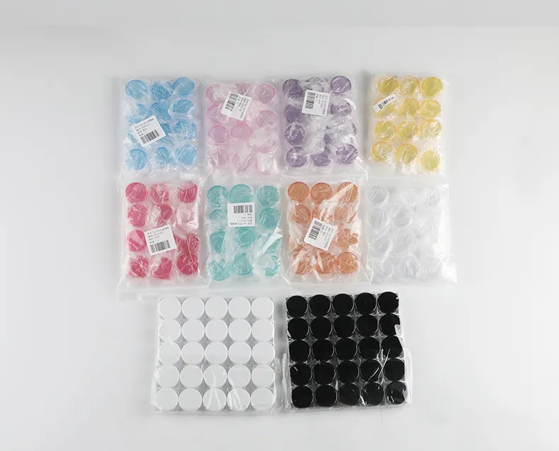 Make Up Krim Bentuk Mewah Kustom Menggunakan 3G 5G Unik Plastik Guci Bening Merah Muda untuk Kosmetik Kemasan Perawatan Kulit
