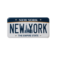 Plaque d'immatriculation décorative en aluminium de 6*12 pouces standard USA personnalisée durable et antirouille