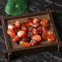 CHAOKUN Pierre roulée en agate rouge naturelle, cristal poli, morceau brut, grande particule, décoration pour aquarium