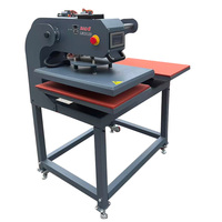 Nouvelle presse à chaud semi-automatique pneumatique à double station à glissière ascendante P mise à jour 16x24 1800W/3200W pour T-shirt