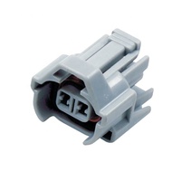 Conector automotriz de plástico eléctrico, conector automático de arnés de cables hembra, 2 unidades