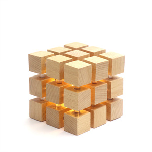 Creative Magic <b>Cube</b> Night <b>Light</b>, USB Plug-in LED Bedside Lamp, Soft Ambient Lighting Ornament for Bedroom Tabletop Decor Gift - Product Image 4