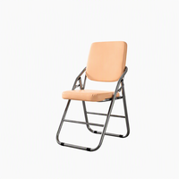 Chaise pliante d'entraînement à structure métallique et chaise de réunion portable pour salon