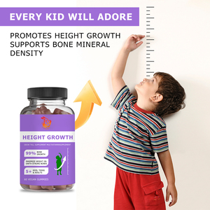 Wholesale Custom Height Growth Gummies with Calcium & Magnesium & Zinc Multivitamin and Minerals Supplement Promote - Product Image 4
