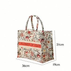 <b>Large</b> Capacity Original Canvas Bag for Women's Ins Style Korean Summer Cute Handbag Vertical Zipper Environmental Bag Customized - Product Image 3