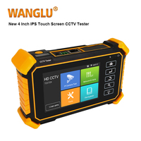 WANGLU Nuevo Probador de Cámaras IP de 4 Pulgadas IPC-1900C PLUS con Pantalla Táctil IPS, Control PTZ, Probador de Cables UTP con Rastreador de Cables