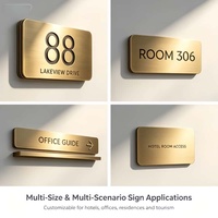 Plaques métalliques en laiton brossé double face, gravées au laser et imprimées UV, plaques nominatives personnalisées