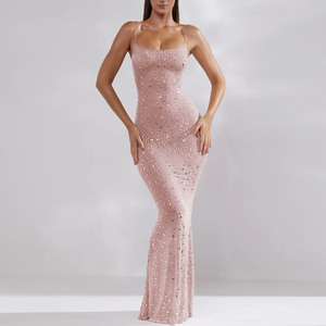 Robe longue à bretelles brillantes, tendance explosive transfrontalière pour femmes - Product Image 2