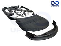 Kit de Carrocería Ancha Estilo LB Mejorado para Toyota GR Supra A90: Labio Delantero, Guardabarros, Faldones Laterales, Difusor Trasero y Capó
