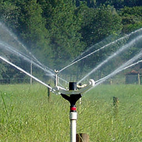 Système d'irrigation agricole Shangda 1 pouce en plastique robuste avec arroseur à engrenage 360° 7025